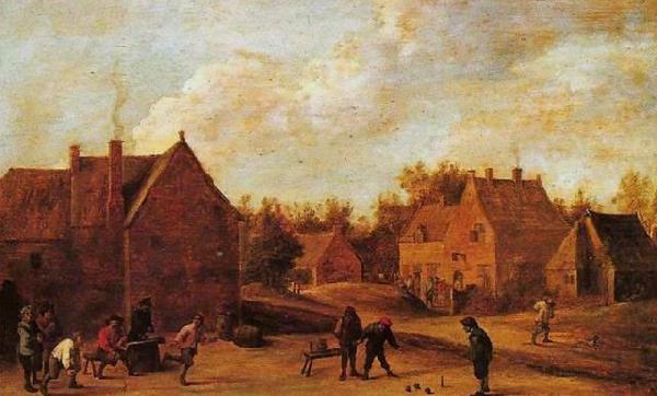 Village scene, David Teniers the Younger